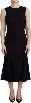 Dolce & Gabbana Prachtige Sheath Fit and Flare Jurk - Dames - Casual kleedjes - Zwart - L - Kleedjes