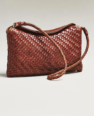 Bembien Roux Handwoven Leather Clutch
