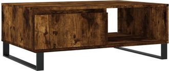 vidaXL Coffee Table Smoked Oak 90x60x35 cm Engineered Wood Vidaxl
