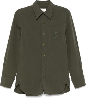 Saint Laurent Cassandre blouse - Groen