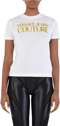 Versace Jeans Couture T-Shirts - Dames - T-shirts - Wit - XS - Katoen - Tops