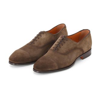 Santoni Business Shoe - Heren - Nette schoenen - Bruin - 41 EU - Leer - Schoenen
