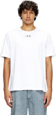 Diesel T-shirt with injection moulded logo - T-Shirts - Man - White