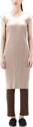 Issey Miyake Pleats Please Dress - Beige