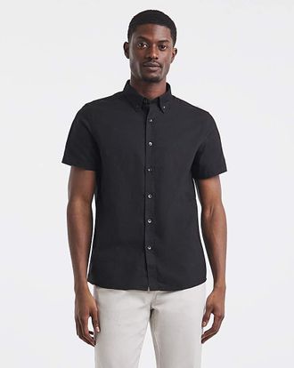 Jacamo Short Sleeve Oxford Shirt Regular