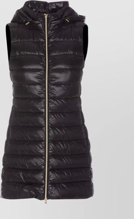Herno quilted sleeveless hooded down jacket