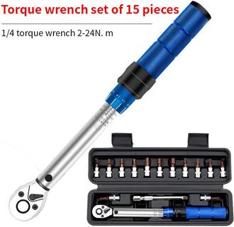 OEM Juego De Llaves Dinamom&eacute;tricas Mec&aacute;nicas 15 En 1, Adecuadas Para Reparaciones De Veh&iacute;culos Todoterreno Y Autom&oacute;viles