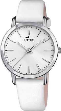Lotus Trendy 18738-1 - unisex - Horloges - Wit - ONE Size - Leer - Accessoires