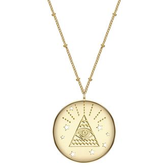 Glanzst&uuml;cke M&uuml;nchen Womens Sterling Silver Necklace - Gold - One Size