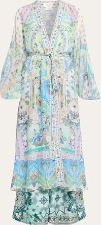 Camilla Midsummer Mosaics Blouson-Sleeve Layer