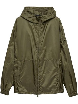 Prada hooded lightweight jacket - Green