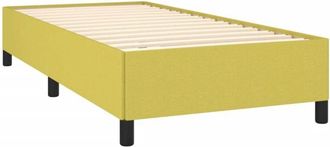 vidaXL Estructura de cama sin colchón tela verde 90x190 cm Vidaxl