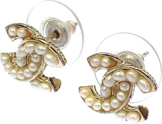 Chanel Plating Stud Earrings (Pre-Owned)