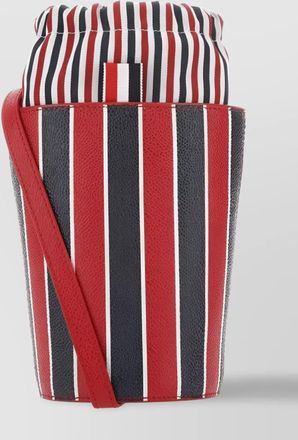 Thom Browne printed leather mini bucket bag