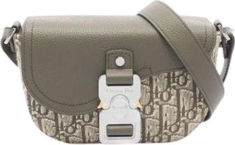 Dior Pre-owned Borsa a Spalla Messenger Mini Oblique Saddle - - Pre-owned - unisex - Beige - ONE SIZE