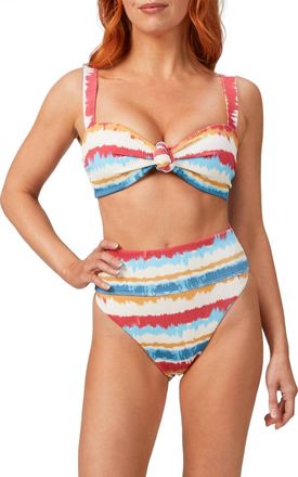 Beach Riot Sophia Top In Primary Dip Dye