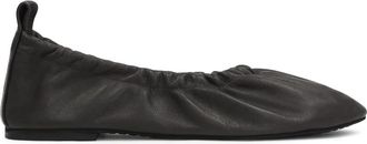 Kazar Dames zwarte ballerinas met een elastische band - Dames - Ballerinas - Zwart - 35 EU - Leer - Schoenen