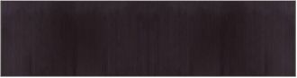 vidaXL Vidaxl - Alfombra rectangular bambú marrón oscuro 100x400 cm