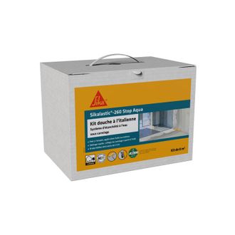 Sika Kit De Ducha Mural Sika Sika Lastic 260 Stop Aqua - 8m&sup2; Impermeabilizaci&oacute;n Bajo Baldosas