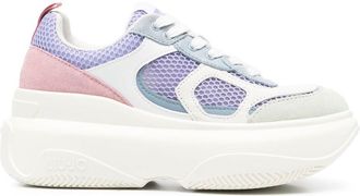 Liu Jo June colour-block platform sneakers - women - Leather - 38 - Purple