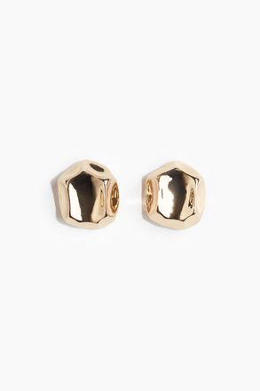 H&M Eckige Ohrstecker - Goldfarben