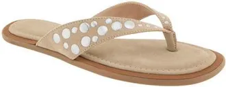 BCBGeneration Zelilya Studded Flip Flop in Taupe at Nordstrom, Size 8.5