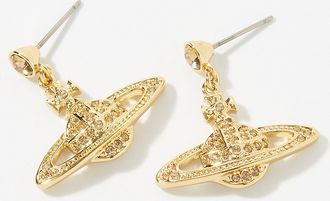 Vivienne Westwood Womens Long mini bas relief earrings