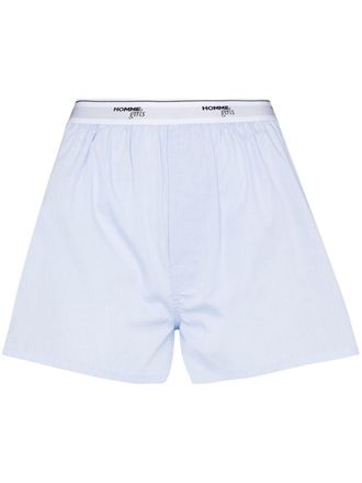 HommeGirls Boxer con dettaglio a righe - Blu