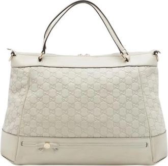 Gucci Pre-owned Leather gucci-bags - Dames - Vintage Shopper - Wit - ONE Size - Vintage
