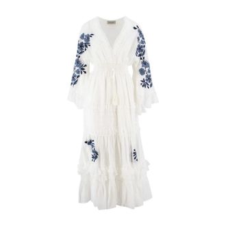 Ermanno Scervino Dames, Jurken, Wit, Maat: M Denim