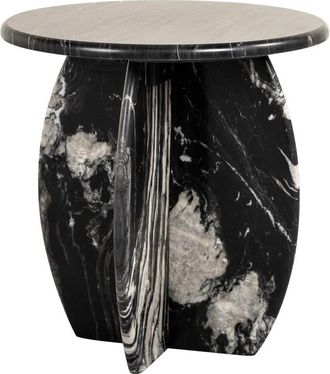 Richmond Interiors Design Marmor Beistelltisch Bancroft, ø 50 cm