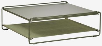 Sklum Mesa Auxiliar Para Jard&iacute;n Convertible En Puff En Acero Amaro Sklum