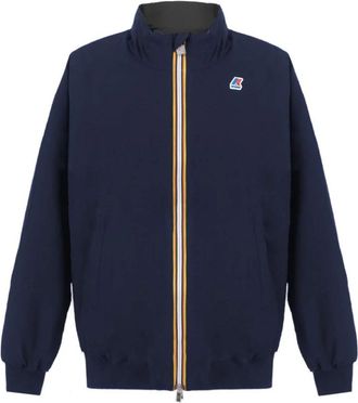 K-Way Omkeerbaar Warm Jack - Heren - Bomber jackets - Blauw - 2XL - Polyester - Jassen