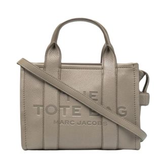 Marc Jacobs De Kleine Leren Tote Bag - Dames - Shoppers - Grijs - ONE Size - Leer - Tassen