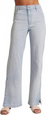 Bella Dahl Cleo Side Slit Jean In Ocean Mist