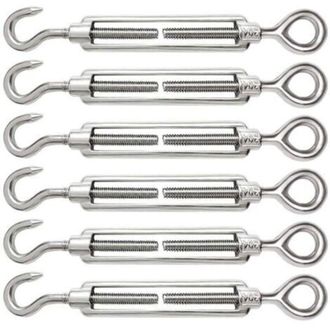 OEM Tensores De Cable M6, Tensor De Cable Ajustable De Acero Inoxidable 304 Con Gancho Y Ojo Para Alambre, Cable De Acero, Cuerda, Accesorios Para Tensore