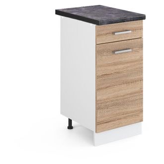 Vicco Mueble bajo de cocina R-Line, Sonoma, 40 cm, ET Antracita, Vicco