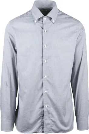 Sonrisa Overhemden, Heren, Grijs, 2Xl, Katoen, Fior di Cotone Shirt