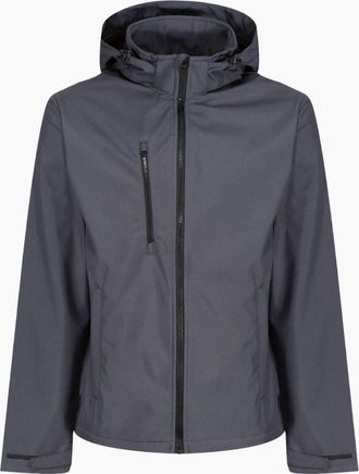 Regatta Mens Regatta Professional Mens Venturer Softshell 3 Layer Hooded Jacket - Grey - Size: 42/Regular