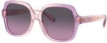 Coach Purple Gradient Square Ladies Sunglasses HC8395U 581390 54