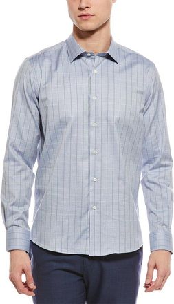 Scott Barber M&eacute;lange Dobby Pane Shirt