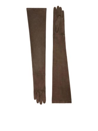 Max Mara LONG SUEDE GLOVES - Max Mara - Woman