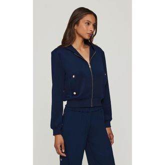 Generation Love Zira Scuba Hoodie in Blue at Nordstrom, Size Xx-Small