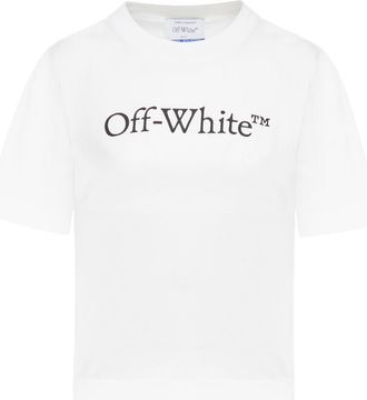Off-white Big Logo Bookish Crop Tee