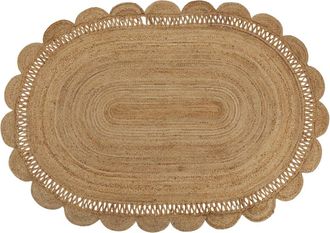 Maisons du monde Alfombra ovalada tejida de yute 160 x 230