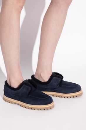 Le Silla Suede Shoes, Womens, Navy Blue