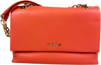 Twinset Koraalrode Schoudertas Stijlvol Ontwerp - Dames - Schoudertassen - Rood - ONE Size - Tassen