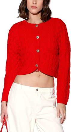 Walter Baker Claire Linen-Blend Cardigan