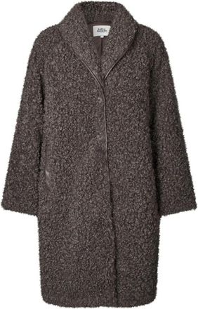 Lollys Laundry Doo LL Jacket LS - Dames - Mantel - Bruin - S - Leer - Jassen