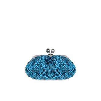 Max Mara Dames, Tassen, Blauw, Maat: ONE Size Satijn
